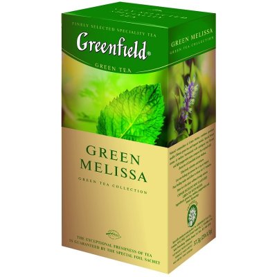 Greenfield herbal Green Melissa zelený 25 x 1,5 g