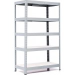 Trestles RH Regál 1500 x 1000 x 600 mm 5 polic šedá – Sleviste.cz