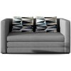 Pohovka Nejlevnější nábytek Uviforme 02 s dekorativními polštáři, světle šedá látka