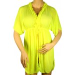 Sefon Caribe kaftan šaty na pláž S761 zářivě žlutá – Zboží Dáma