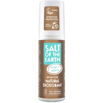 Salt Of The Earth deospray se zázvorem a jasmínem Ginger + Jasmine (Natural Deodorant) 100 ml