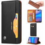 JustKing kožené flipové Huawei P20 Lite - černé – Zboží Živě