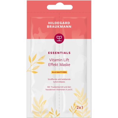 Hildegard Braukmann Essentials Vitamin Lift Effekt Maske Sachet 12 x 14 ml – Hledejceny.cz