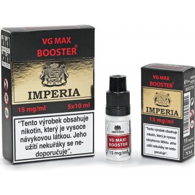 IMPERIA VG max Booster 15mg - 5x10ml (VG100%) – Zbozi.Blesk.cz