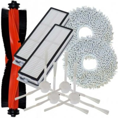 NipponCEC XM1674S Xiaomi Robot Vacuum X20 PRO, Robot Vacuum X20 Max kartáč a metličky a mopovací textilie a hepa filtry 9 ks – Zbozi.Blesk.cz