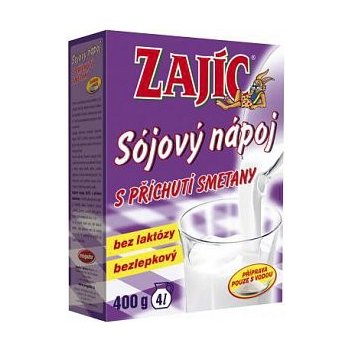 Zajíc Sójový nápoj Zajíc s příchutí smetany 400 g