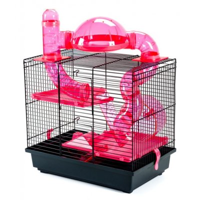 Inter Zoo klec ROCKY+TARAS růžová 42 x 28 x 38 cm – Zboží Dáma