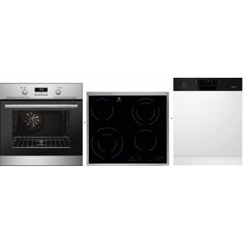 Set Electrolux EZB3411AOX + EHF6342XOK + ESI5543LOK