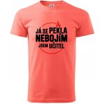 Já se pekla nebojím, jsem učitel klasické pánské triko korálová – Hledejceny.cz