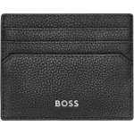 BOSS Kožené pouzdro na karty černá – Zboží Živě