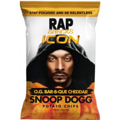 Rap Snacks Snoop Dogg chipsy s příchutí čedaru a omáčky barbecue 71 g – Zboží Dáma