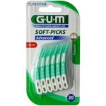 GUM Soft Picks Advanced Regular mezizubní kartáčky 30 ks – Zboží Mobilmania