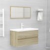 Koupelnový nábytek zahrada-XL Koupelnová sestava dub sonoma kompozitní dřevo