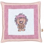 Ovopecka nahřívací polštářek s třešňovými peckami Lvíček růžový 15x15 cm – Zboží Dáma