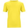Dětské tričko James & Nicholson dětské sportovní tričko Active JN358K žlutá