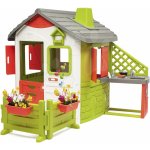 Smoby Domeček Neo Jura Lodge se zahrádkou okapem komínem a zvonkem – Zboží Mobilmania