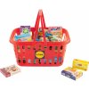 Dětský obchůdek Playtive nákupní košík červený košík s výrobky do kuchyně