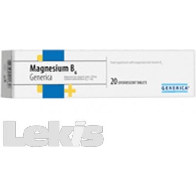 Generica Magnesium B6 20 tablet – Zboží Mobilmania