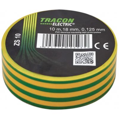Tracon Electric Páska izolačná 10 m x 18 mm žlutozelená