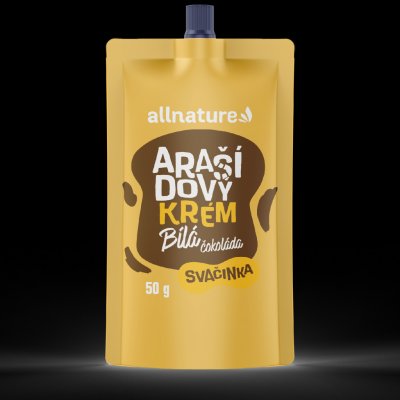 Allnature Arašídový krém s bílou čokoládou 50 g – Zboží Dáma