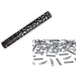 vystřelovací konfety STŘÍBRNÉ 40cm – Zboží Dáma