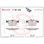 Sada brzdových destiček, kotoučová brzda BREMBO P 86 029 | Zboží Auto