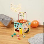 Janod dřevěná motorická kostka s labyintem – Hledejceny.cz