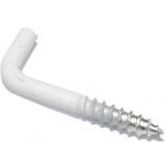 Skoba s vrutem, 25x2,5mm, bílý lak – Sleviste.cz