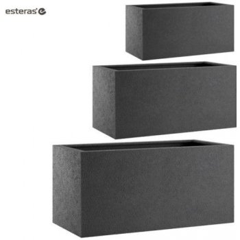 Esteras Venkovní květináč BUREN dark grey SET 3 ks