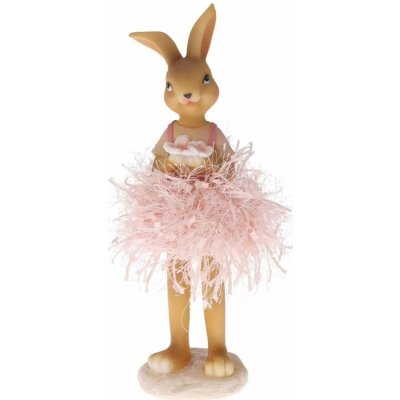 Velikonoční dekorace zajíc/zaječice růžový 1ks, 11x7cm 2x24cm Zaječice – Zboží Mobilmania