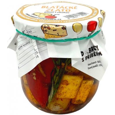 Dobrotyspribehem.cz nakládané blaťácké zlato pikant s cibulkou 395 g – Zboží Dáma