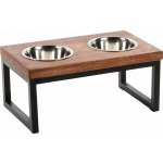 Karlie-Flamingo Tommy Duo Dinner Stojan se 2 nerezovými miskami 0,8 l – Zboží Dáma