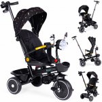 Ecotoys tříkolový kočárek s otočnou sedačkou černý – Zboží Dáma