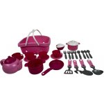 Mikrotrading Kuchyňský set s košíkem s 25 ks nádobí v síťce – Hledejceny.cz