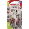 Hmoždinka natloukací Vruty a hmoždinky Fischer DUOPOWER 8x40 mm+ EASYHOOK, háčky, sada