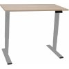 Psací a pracovní stůl PROFIdesk Výškově stavitelný stůl Saturn šíře 158 cm dub/šedý