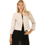Glara sako s tříčtvrtečními rukávy i pro plnoštíhlé krémová – Zboží Mobilmania