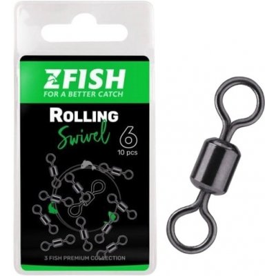 Zfish Obratlík Rolling Swivel Velikost 10 22kg 10ks – Sleviste.cz