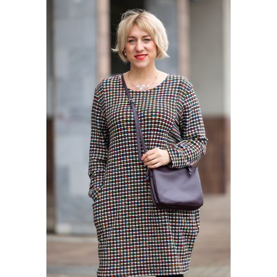 Italy fashion Vzorované šaty RIANA Bílá – Zboží Dáma