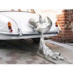 Sada dekorací na auto - Srdce, stříbrná – Hledejceny.cz