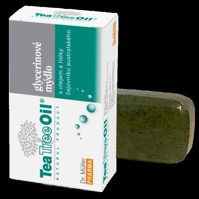 Dr. Müller Tea Tree Oil mýdlo s lístky čajovníku australského 100 g