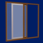 DOMO-OKNA Posuvné dveře PSK plastové zlatý dub/bílá 240 x 220 cm – Sleviste.cz