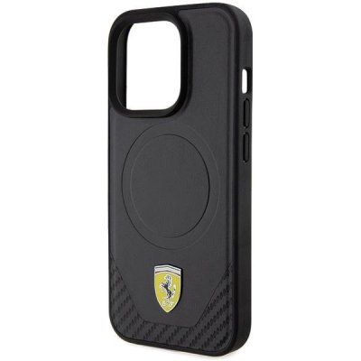 Ferrari Carbon Metal Logo MagSafe Apple iPhone 15 PRO černé – Zbozi.Blesk.cz