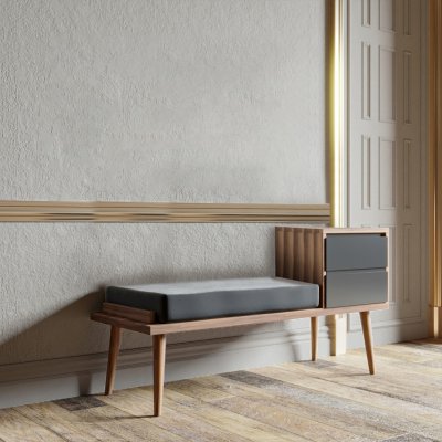 ASIR Předsíňová stěna FLUME ořechantracit – Zboží Dáma