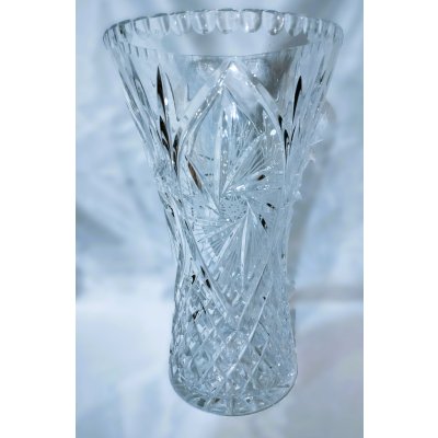 Broušená váza "X" 28 cm – Zboží Mobilmania