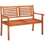 VidaXL 2místná zahradní lavice 120 cm masivní eukalyptus – Sleviste.cz