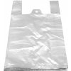 Nákupní taška a košík Tašky 15 kg HDPE bílé 30+20 x 60 cm -extra silné- [50 ks] 68430