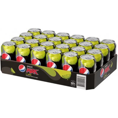 Pepsi Max Lime 24 x 330 ml – Zbozi.Blesk.cz