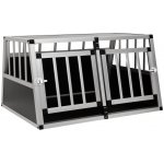 vidaXL Klec pro psy s dvěma dvířky 89 x 69 x 50 cm – Zboží Dáma