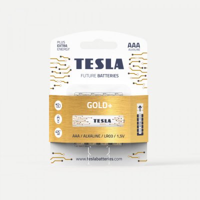 TESLA GOLD+ AAA 4ks 1099137207 – Zboží Mobilmania